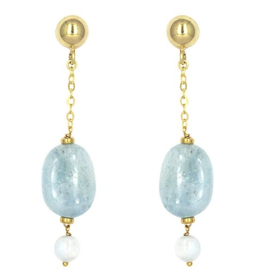 Boucles d'oreilles Io & Te  Femme in Argent Acquamarina ORGEACDO - ORGEACDO